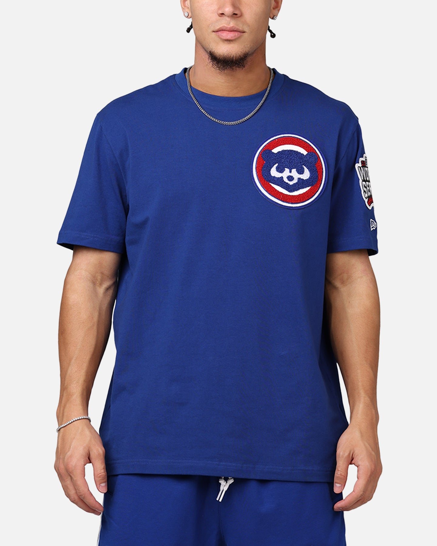 OFF-WHITE × MLB × NEW ERA / 21-22FW/Chicago Cubs T-Shirt/XL/コットン/ブルー New Era Chicago Cubs 'Logo Select Official Team Colors' T-Shirt