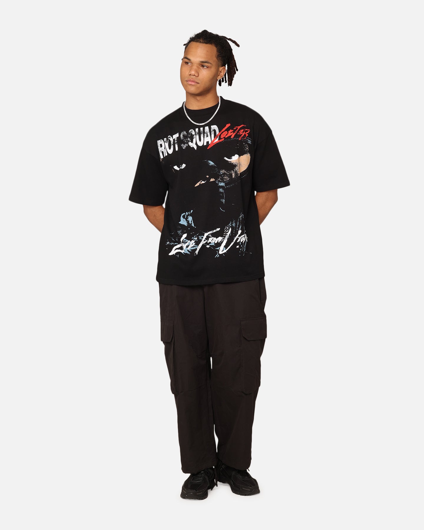 服/ファッション RIOT HILL OUTSIDER T-SHIRT Loiter Riot T-Shirt Black | Culture Kings US