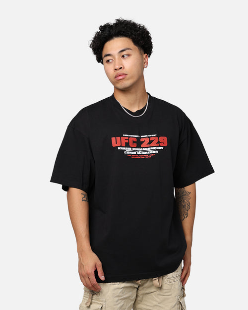 UFC By Goat Crew Khabib Nurmagomedov vs. Conor McGregor  229 Card T-Shirt Black