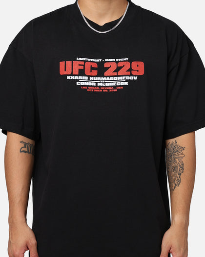 UFC By Goat Crew Khabib Nurmagomedov vs. Conor McGregor  229 Card T-Shirt Black