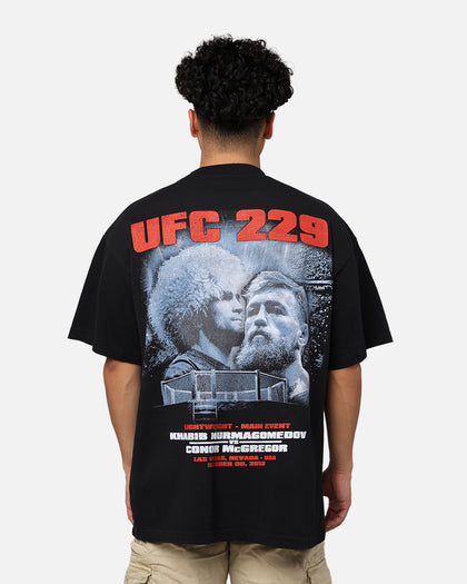 UFC By Goat Crew Khabib Nurmagomedov vs. Conor McGregor  229 Card T-Shirt Black