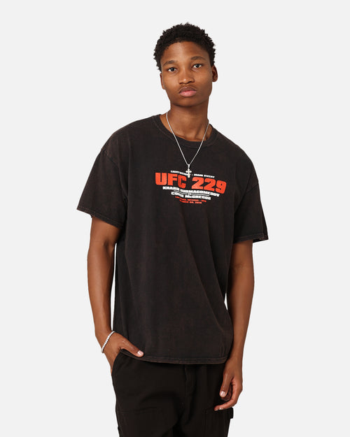 UFC By Goat Crew 229 Card: Khabib Nurmagomedov Vs. Conor McGregor T-Shirt Black Wash