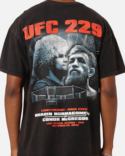 UFC By Goat Crew 229 Card: Khabib Nurmagomedov Vs. Conor McGregor T-Shirt Black Wash