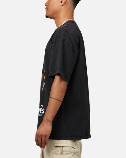 UFC By Goat Crew Jon Jones Big Face Vintage T-Shirt Black Wash