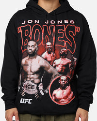 UFC By Goat Crew Jon Jones Vintage Hoodie Black Wash