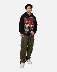 UFC By Goat Crew Jon Jones Vintage Hoodie Black Wash