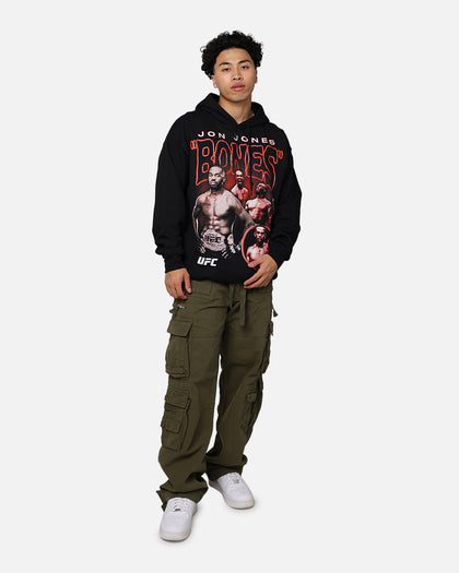 UFC By Goat Crew Jon Jones Vintage Hoodie Black Wash
