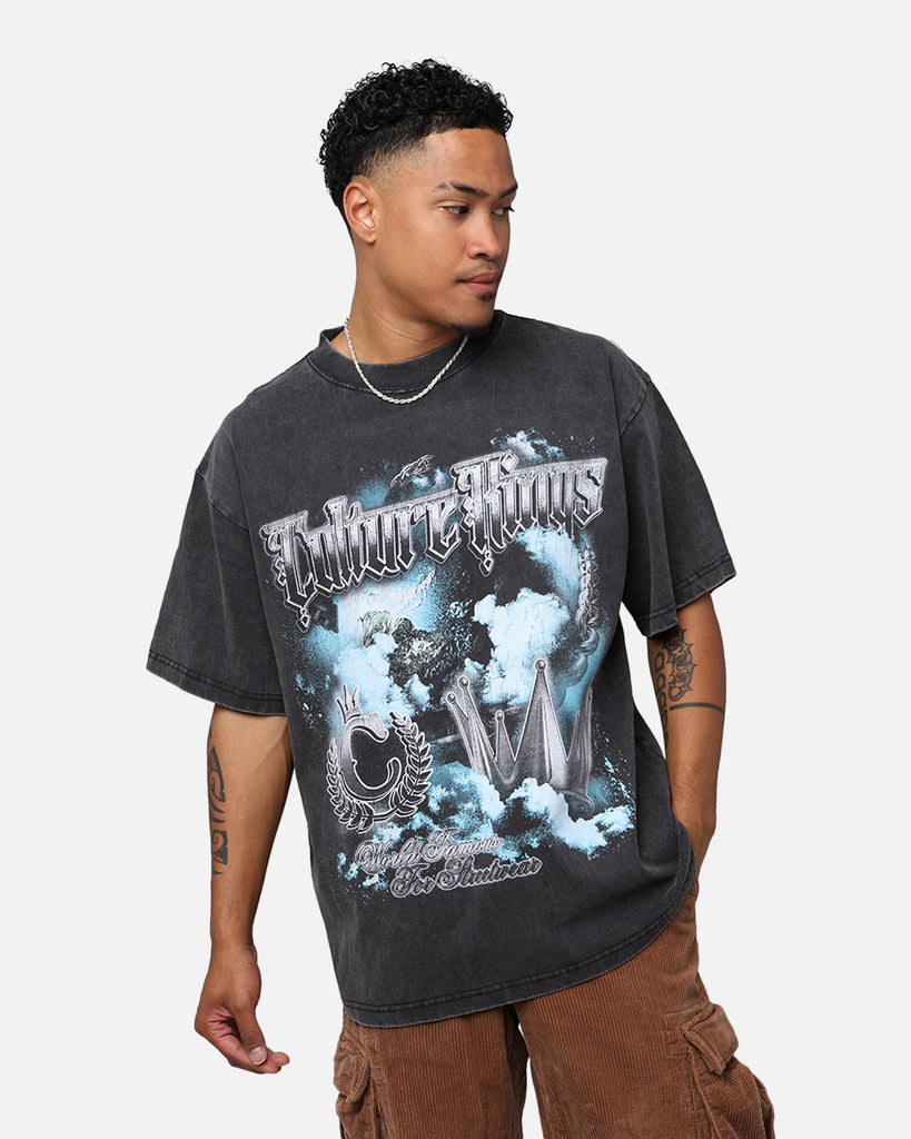 Culture Kings Crown T-Shirt Washed Black | Culture Kings US