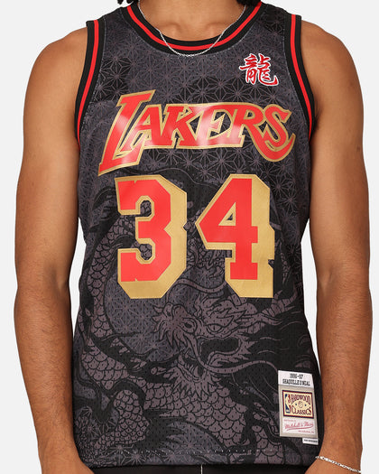 Mitchell & Ness Los Angeles Lakers Shaquille O'Neal '96-97 Year of the Dragon Swingman Jersey Black/Red