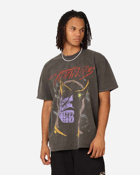 Marvel Thanos Vintage T-Shirt Black Wash | Culture Kings US
