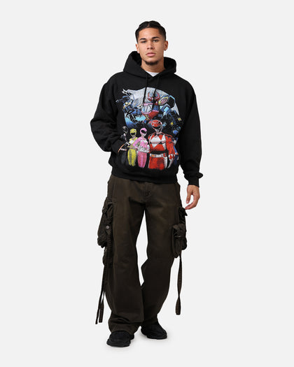 73Studio X Power Rangers Morphin Group Hoodie Black Wash