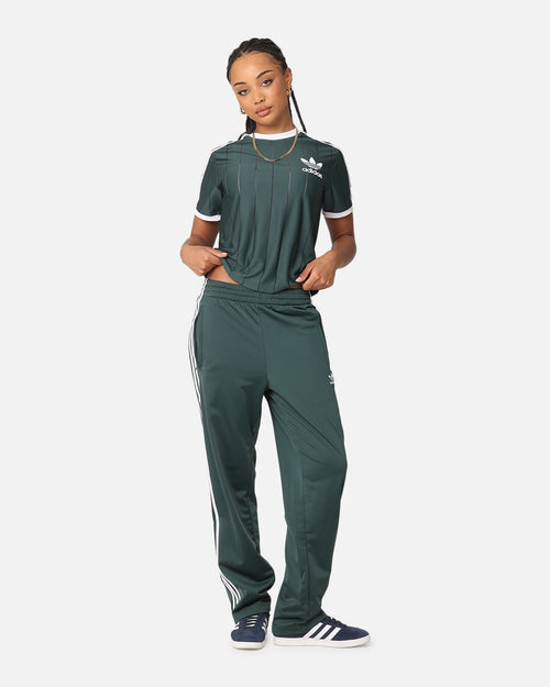 Adidas Women's 3-Stripes Pinstripe T-Shirt Mineral Green