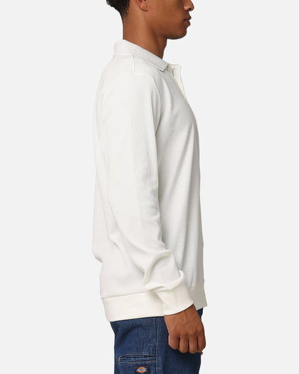 Adidas Long Sleeve Polo Shirt Off White