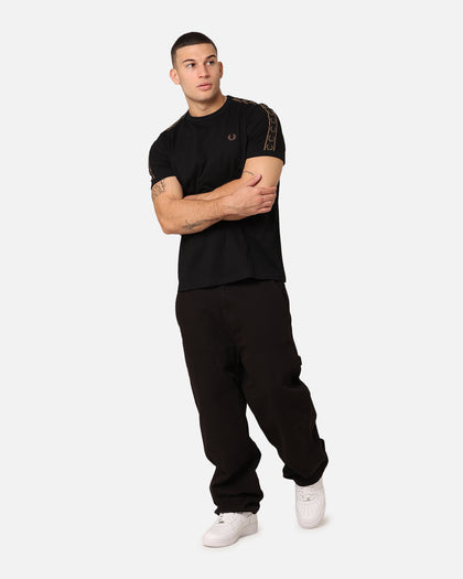 Fred Perry Contrast Tape Ringer T-Shirt Black/Stone