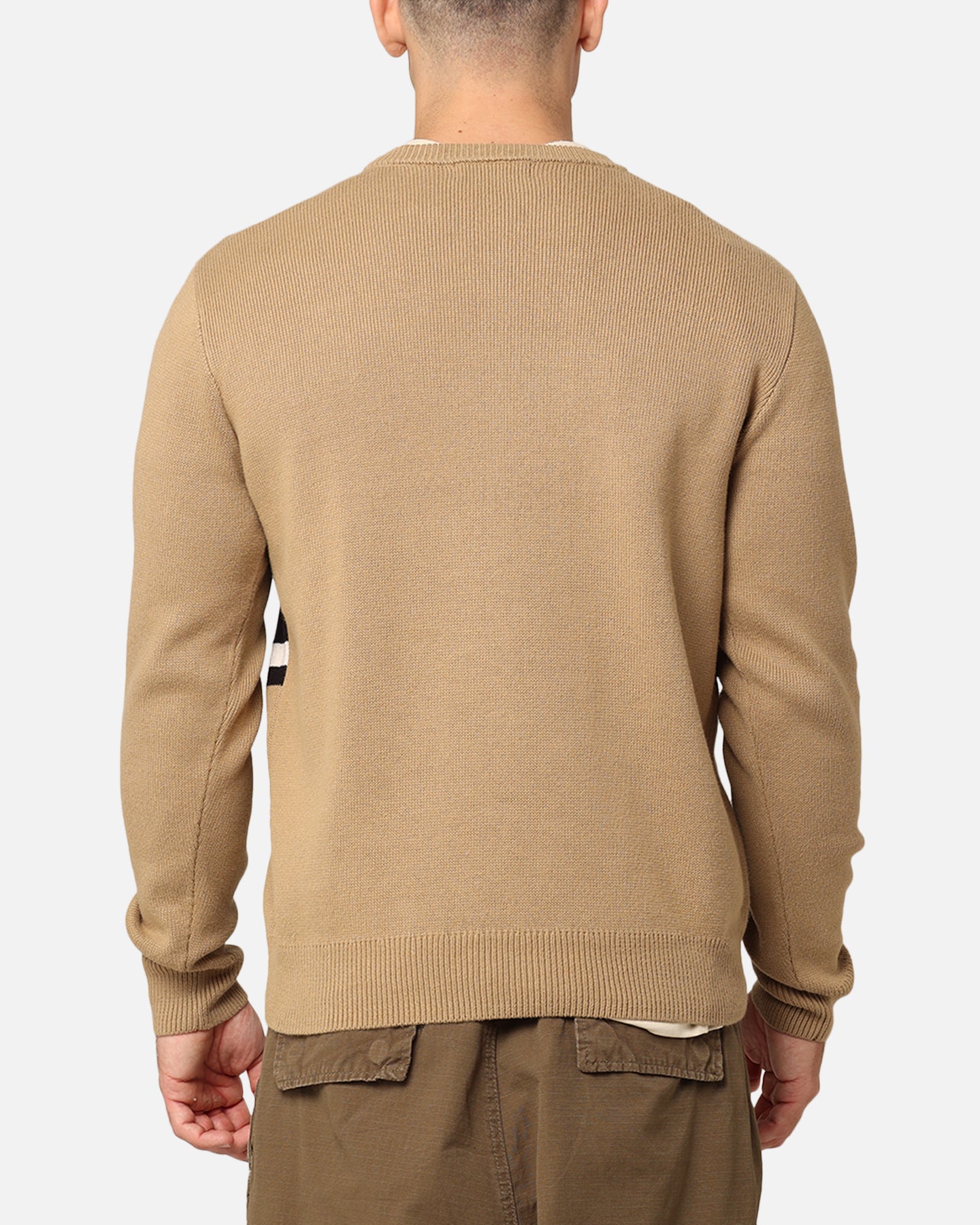 Fred Perry Graphic Sweater Warm Stone | Culture Kings US