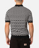 Fred Perry Jacquard Knitted Shirt Black
