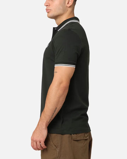 Fred Perry Twin Tipped Polo Shirt Night Green/Snow White