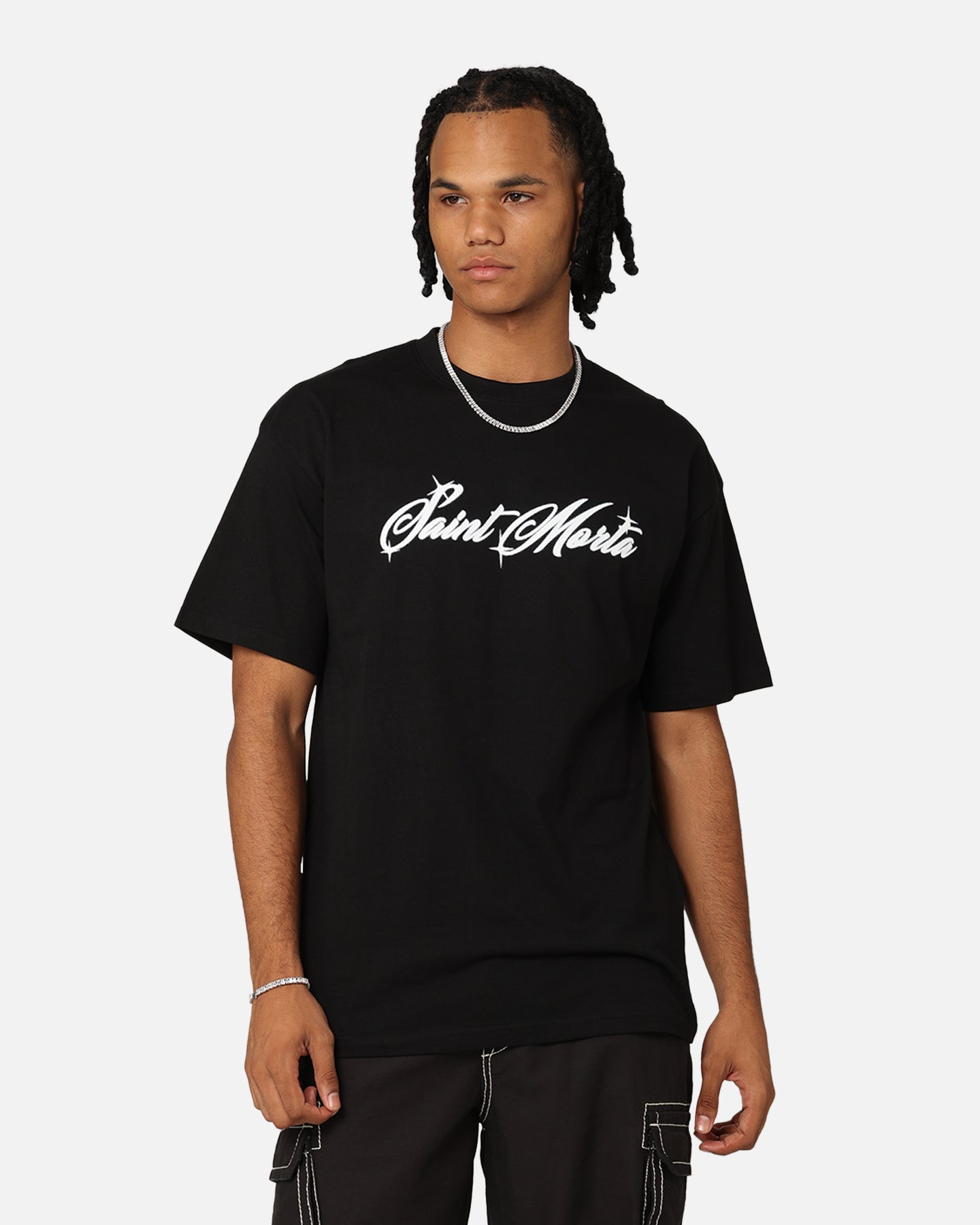 Saint Morta Solar Flare Drop T-Shirt Black | Culture Kings US
