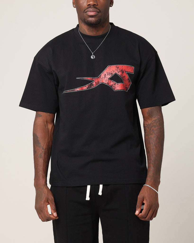 Saint Morta Ssix Drop Shoulder T-Shirt Black | Culture Kings US