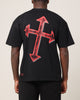 Saint Morta Ssix Drop Shoulder T-Shirt Black