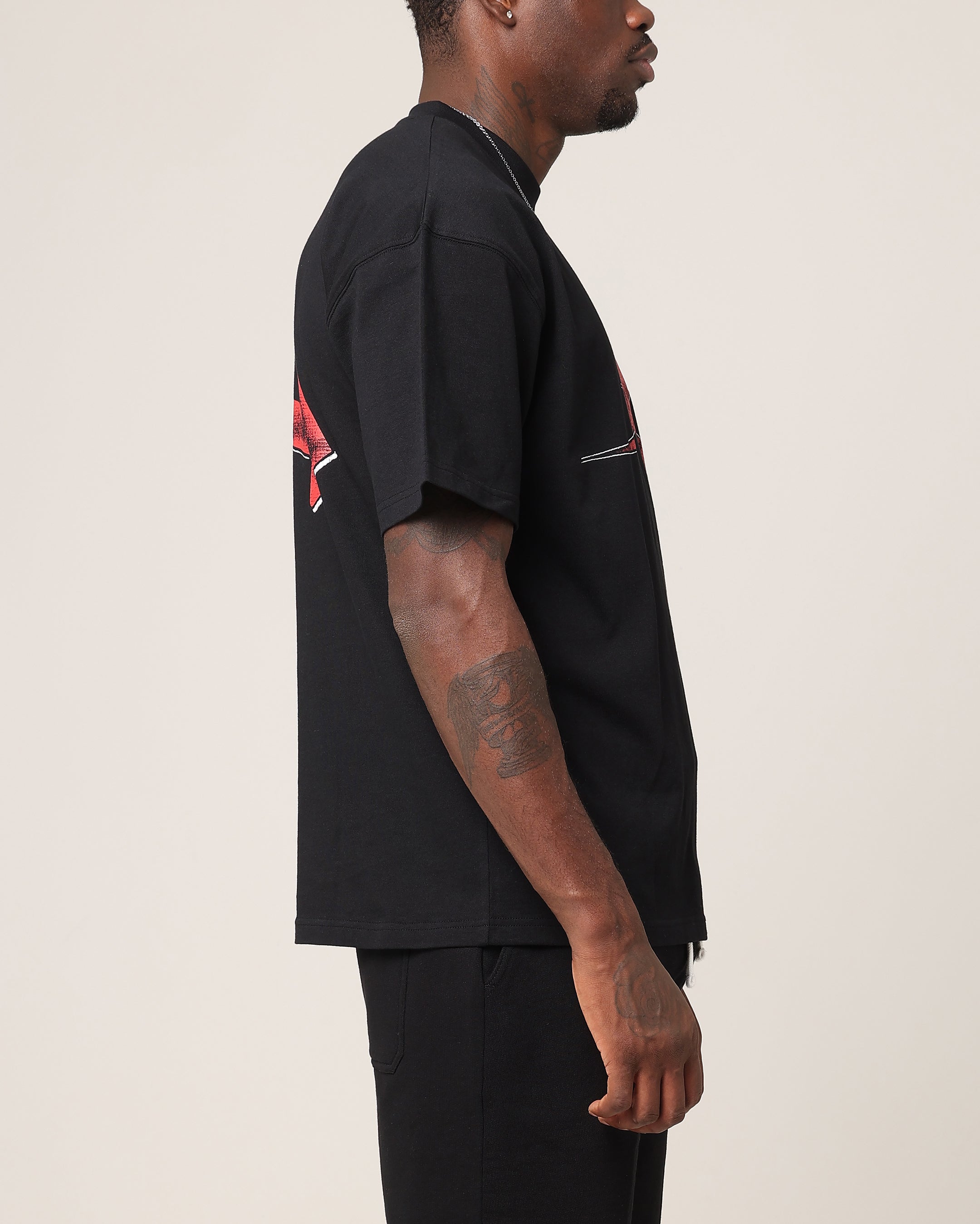 Saint Morta Ssix Drop Shoulder T-Shirt Black | Culture Kings US