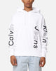 Calvin Klein Blocking Graphic Hoodie Bright White