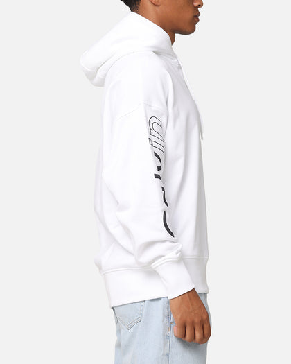 Calvin Klein Blocking Graphic Hoodie Bright White