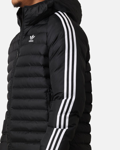 Adidas Padded Hooded Jacket Black/White