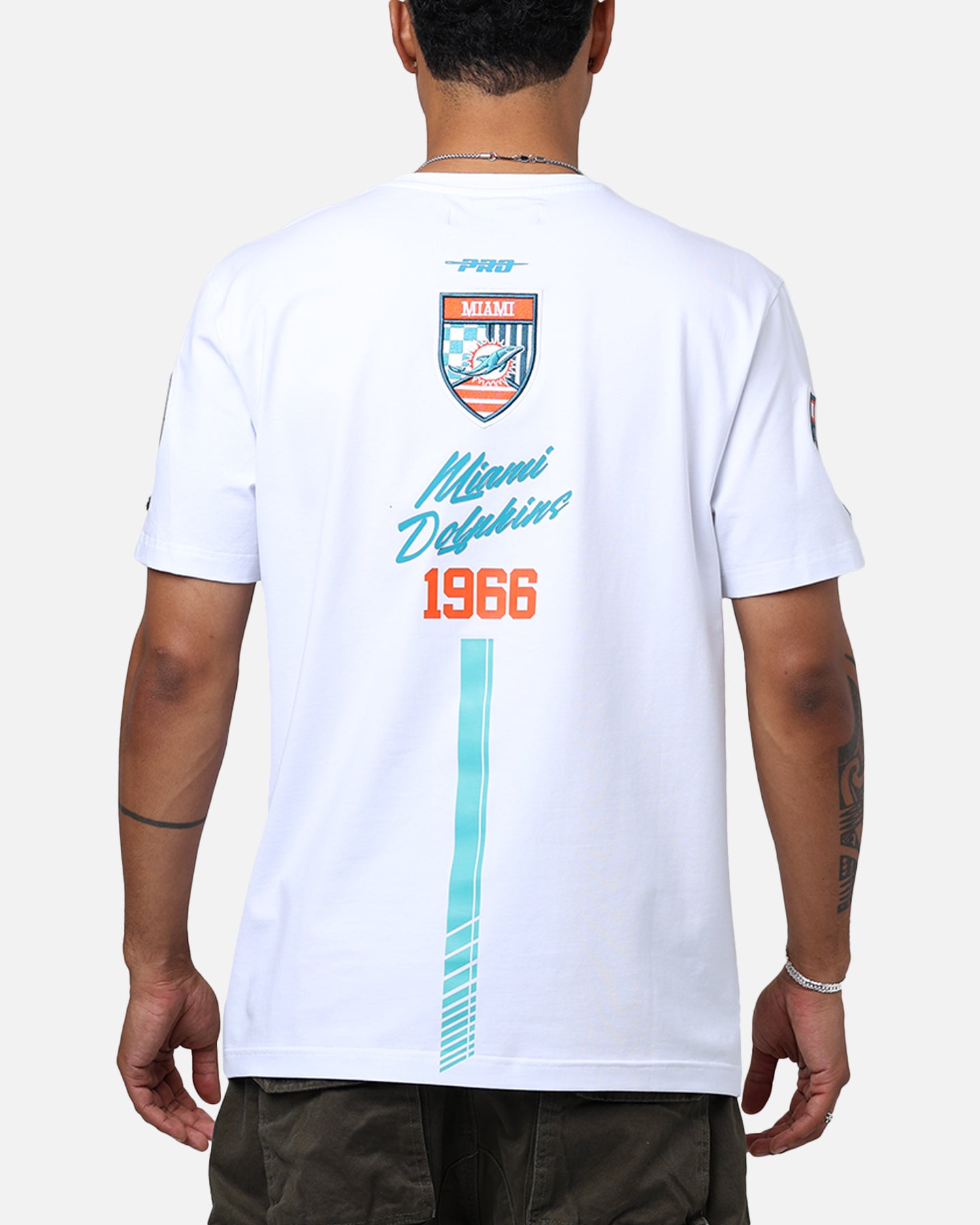 Pro Standard Miami Dolphins Fast Lane SJ T-Shirt White | Culture