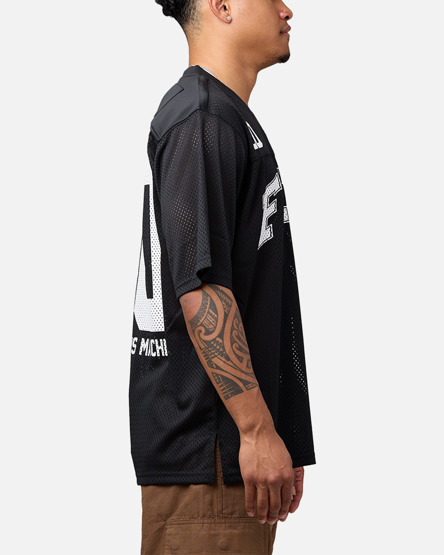 Felt Overtown Mesh Football Jersey Black | Culture Kings US