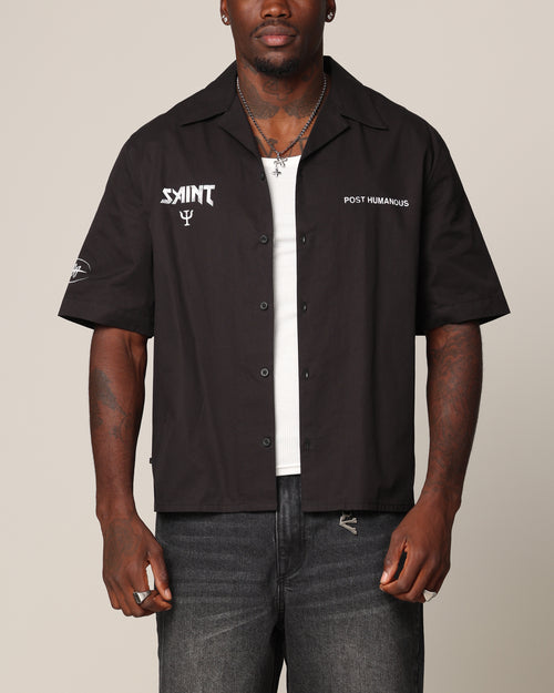 Saint Morta Post Humanous Short Sleeve T-Shirt Black/White