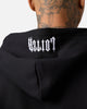 Loiter Rave Rhinestone Hoodie Black