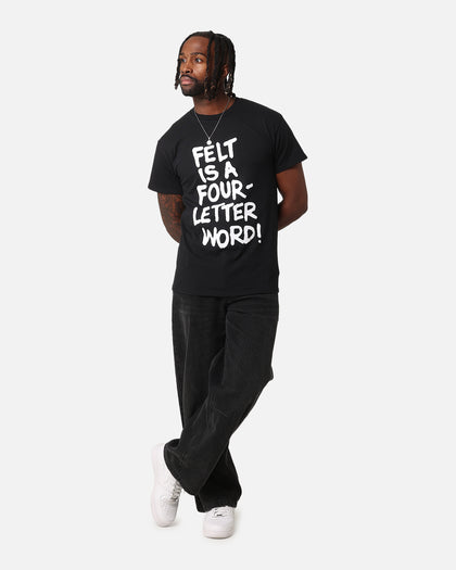 Felt F T-Shirt Black