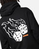 X-Large Fire Dice Hoodie Solid Black