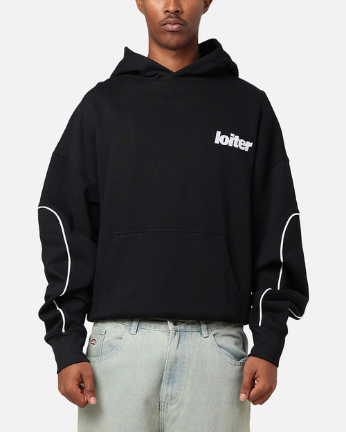 Loiter Pin Line Premium Hoodie Black