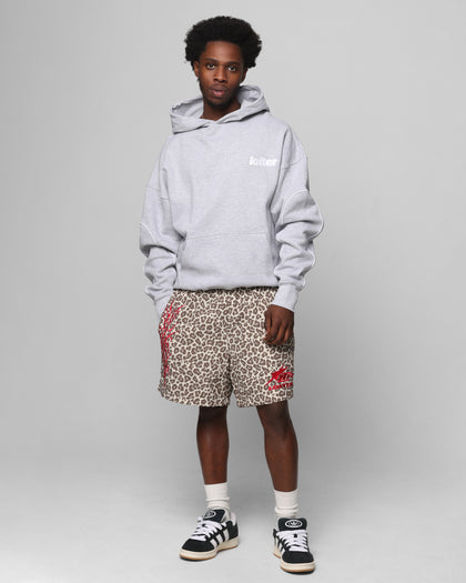 Loiter Pin Line Premium Hoodie Grey Marle