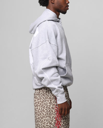 Loiter Pin Line Premium Hoodie Grey Marle