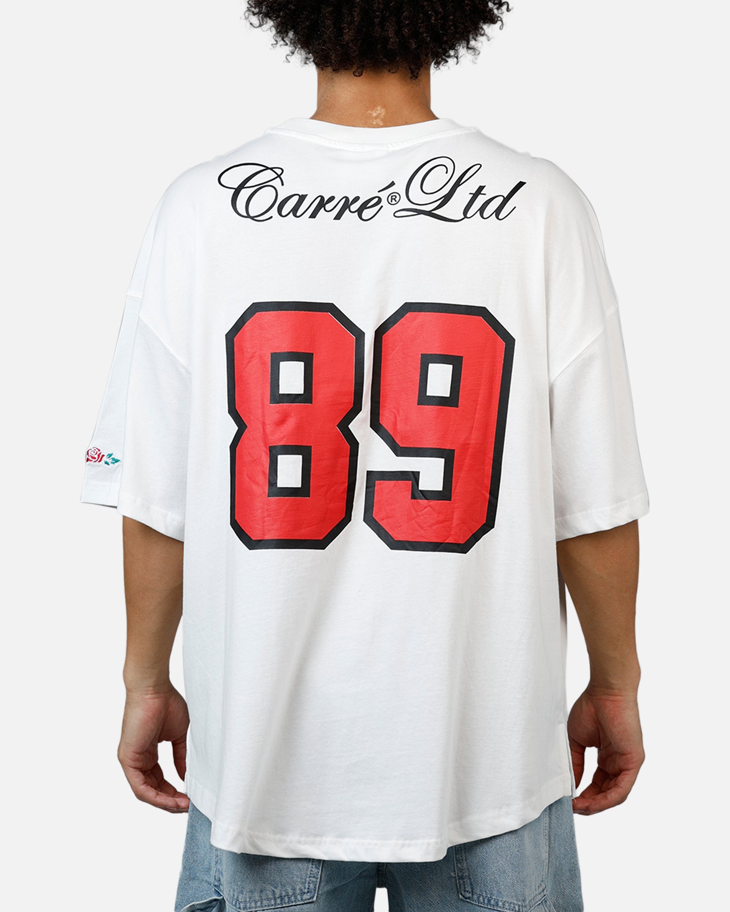 Carre Hitta Grid Iron T-Shirt Off White/Red | Culture Kings US