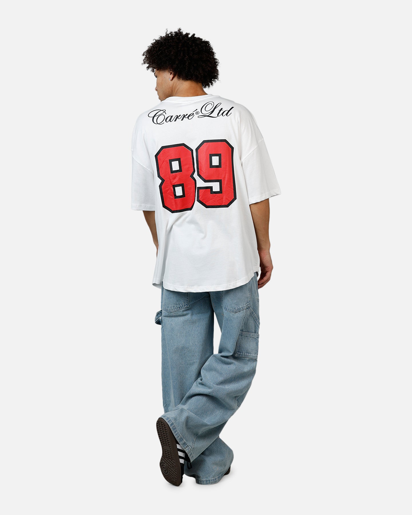 Carre Hitta Grid Iron T-Shirt Off White/Red | Culture Kings US