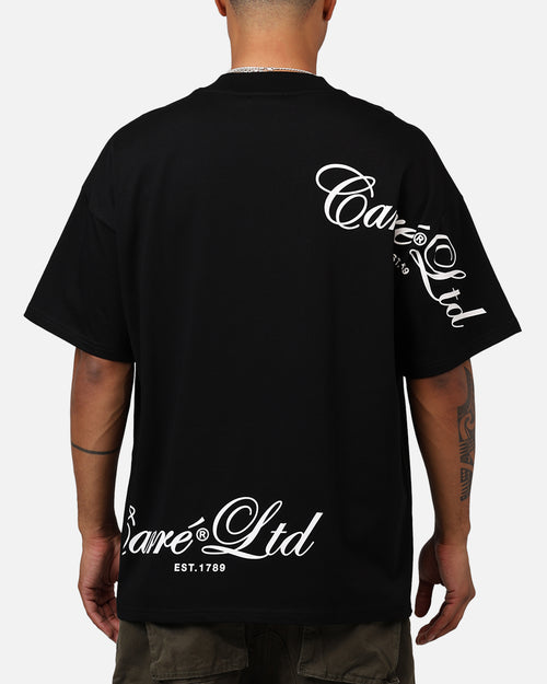 Carre Side Script Oversized T-Shirt Black