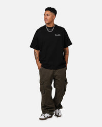 Carre Side Script Oversized T-Shirt Black