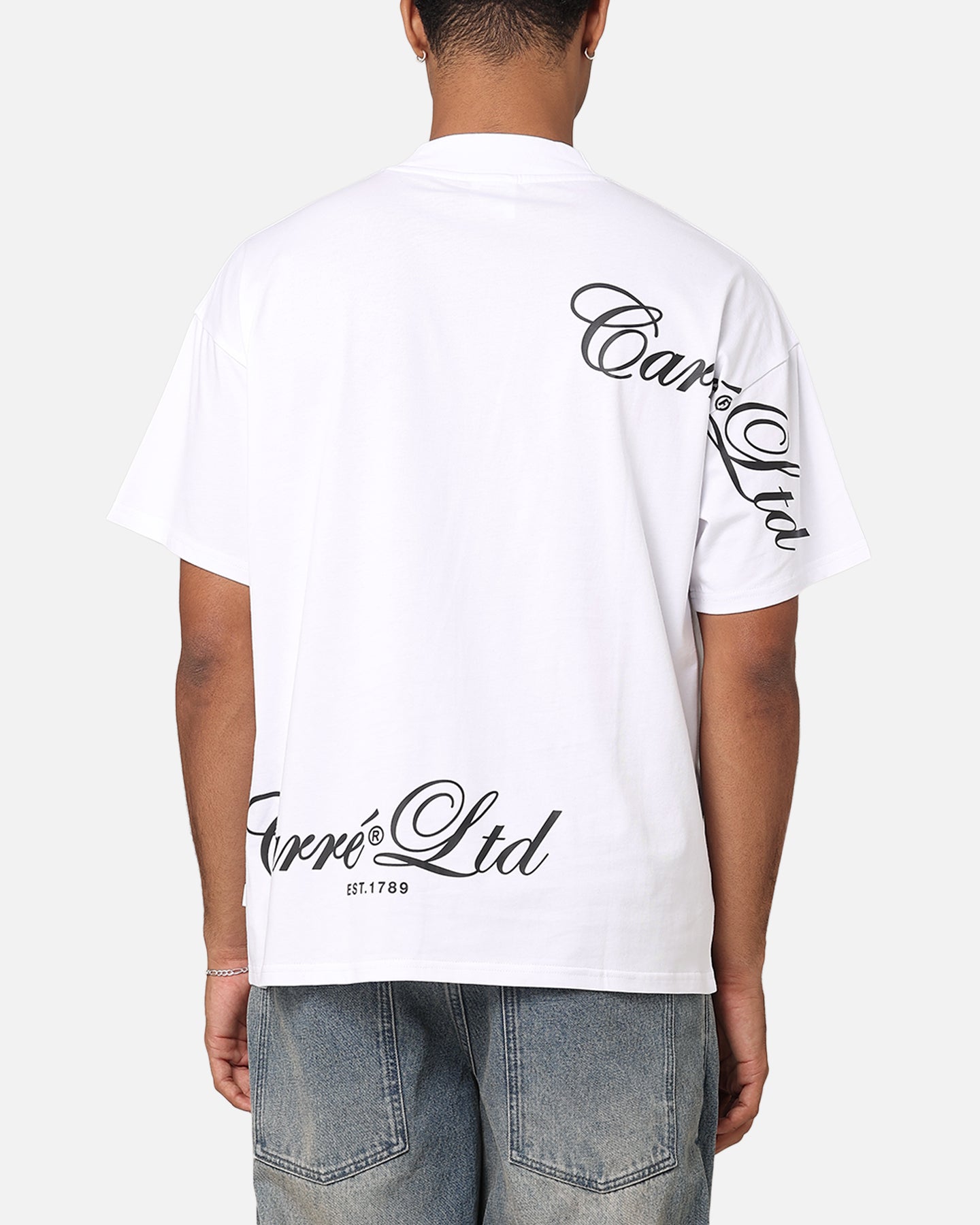 Carre Side Script Oversized T-Shirt White | Culture Kings US