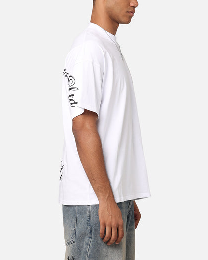 Carre Side Script Oversized T-Shirt White