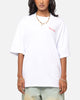 Carre Side Script Oversized T-Shirt White/Red