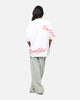 Carre Side Script Oversized T-Shirt White/Red