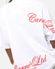 Carre Side Script Oversized T-Shirt White/Red