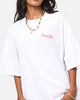 Carre Side Script Oversized T-Shirt White/Red