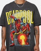 Marvel Deadpool Comic Heavyweight T-Shirt Black Wash