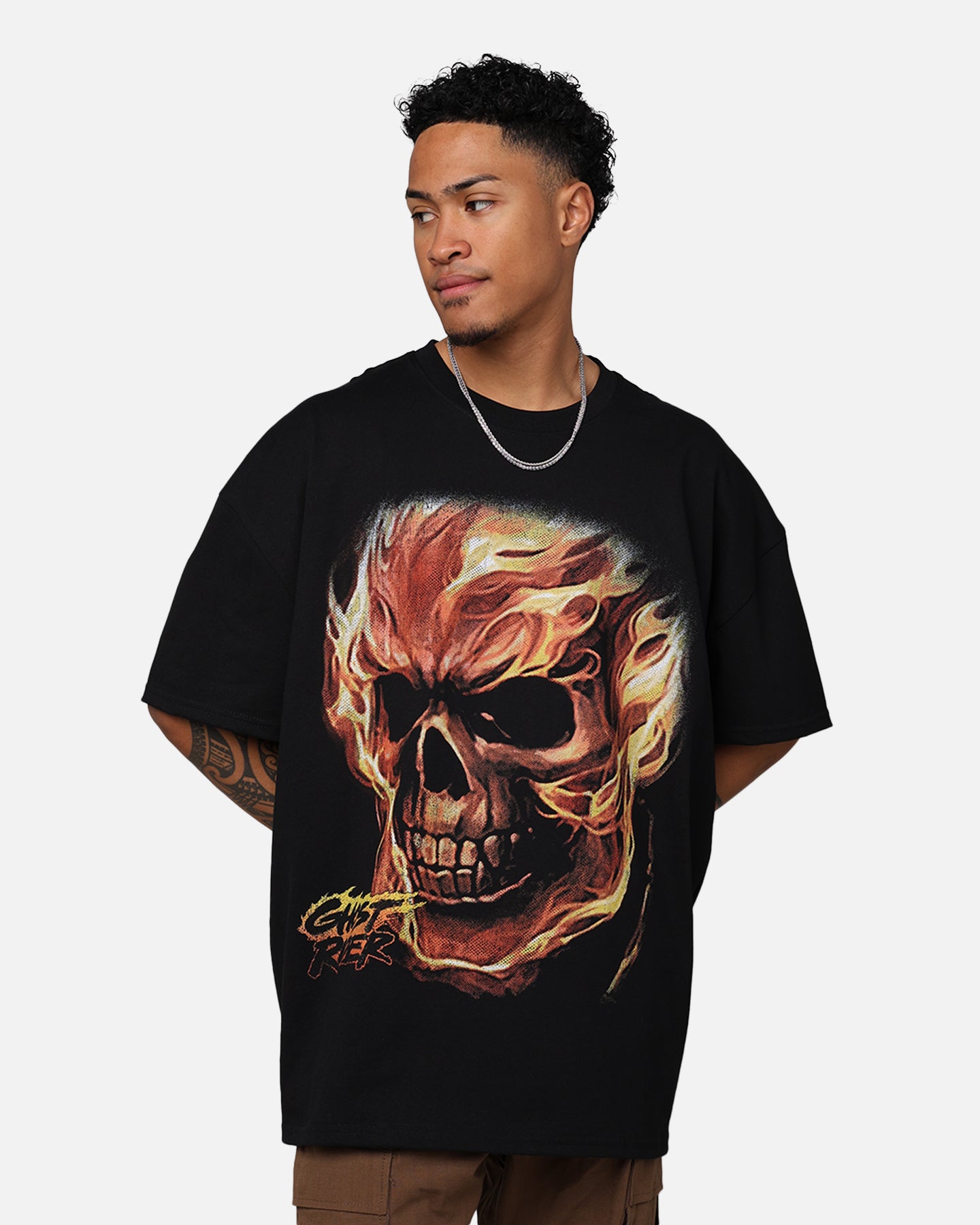 トップス Kith x Marvel Ghost Rider Vintage Tee XL Kith x Marvel Ghost Rider Vintage Tee Black Men's - FW25 - US