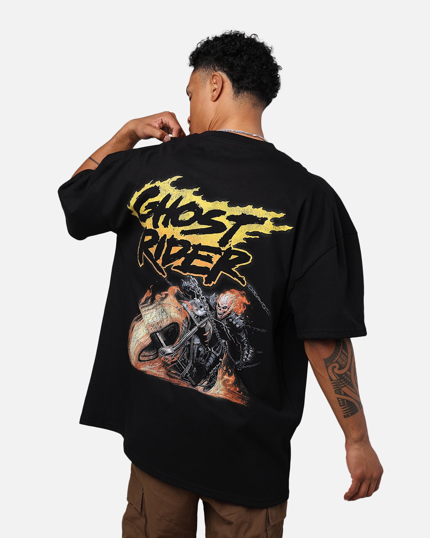 Marvel Ghost Rider Heavyweight T-Shirt Black | Culture Kings US